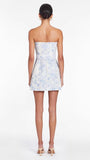 Pretty Floral Homecoming Dresses Short Graduation Dress Strapless Prom Dresses HZ0307