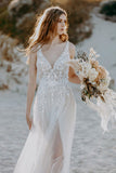 LTP0806,Ivory wedding dress v-neck bridal gown tulle lace wedding HZ0307